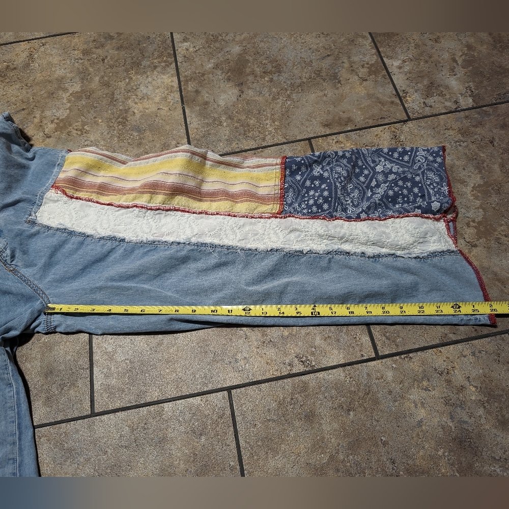 POL Wide Leg Patchwork Pants - image 8